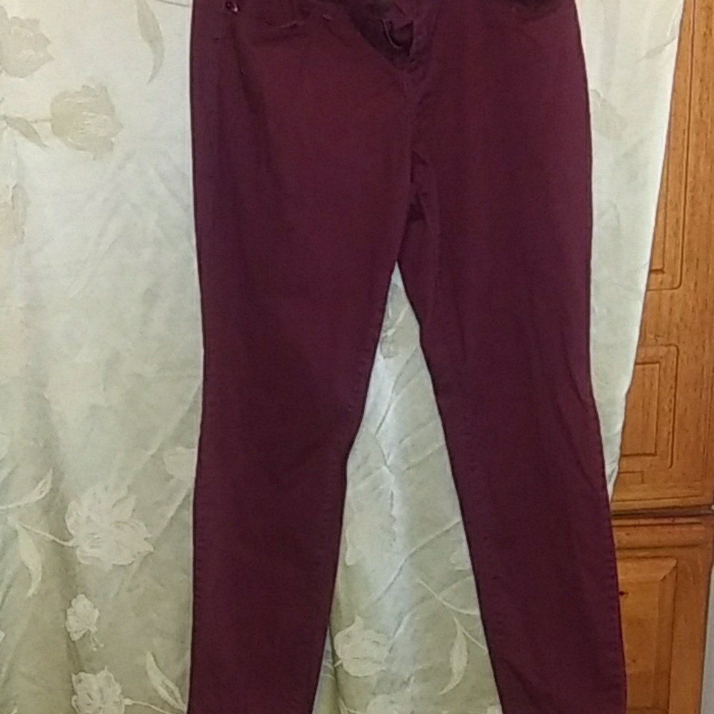 Maroon jeans